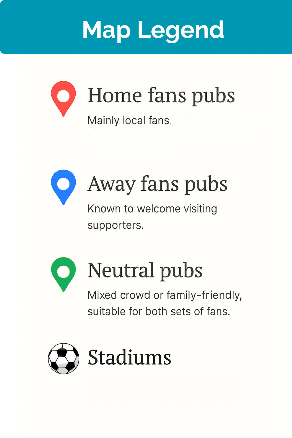 Pubs color code
